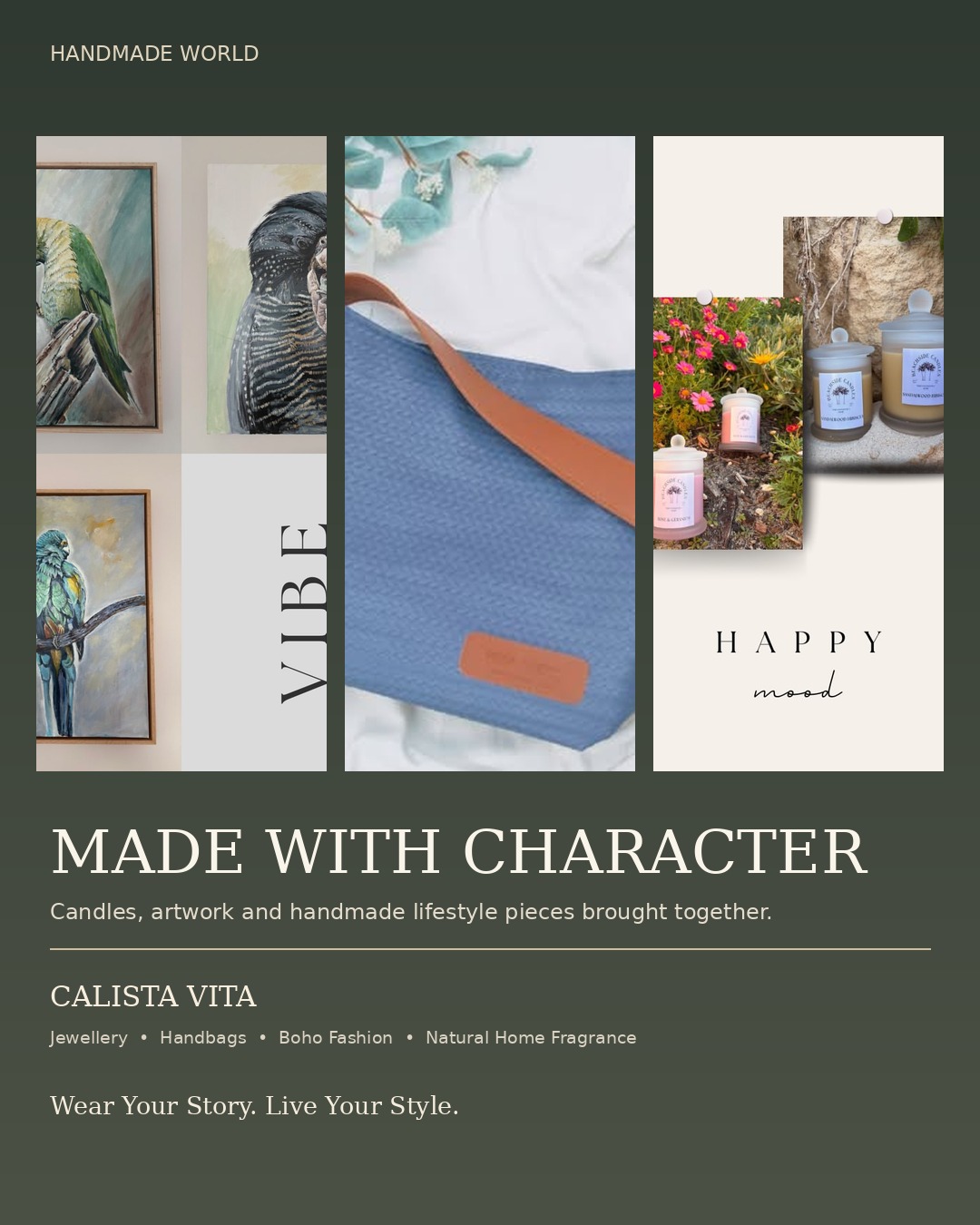CALISTA VITA handmade candles and artwork